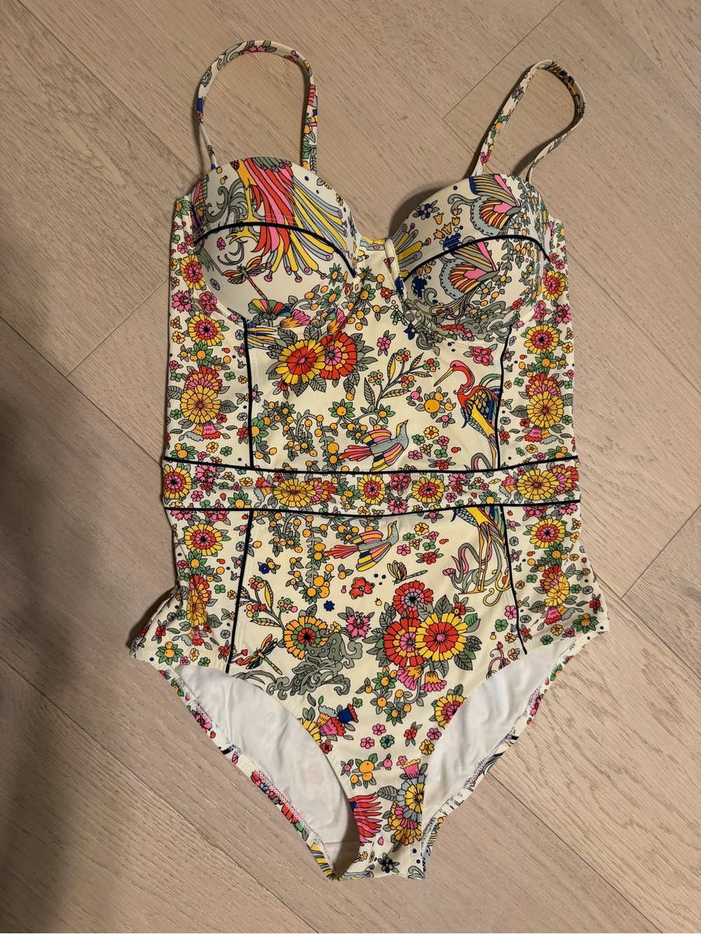 TORY BURCH 
Lipsi Printed Underwire One Piece Swimsui